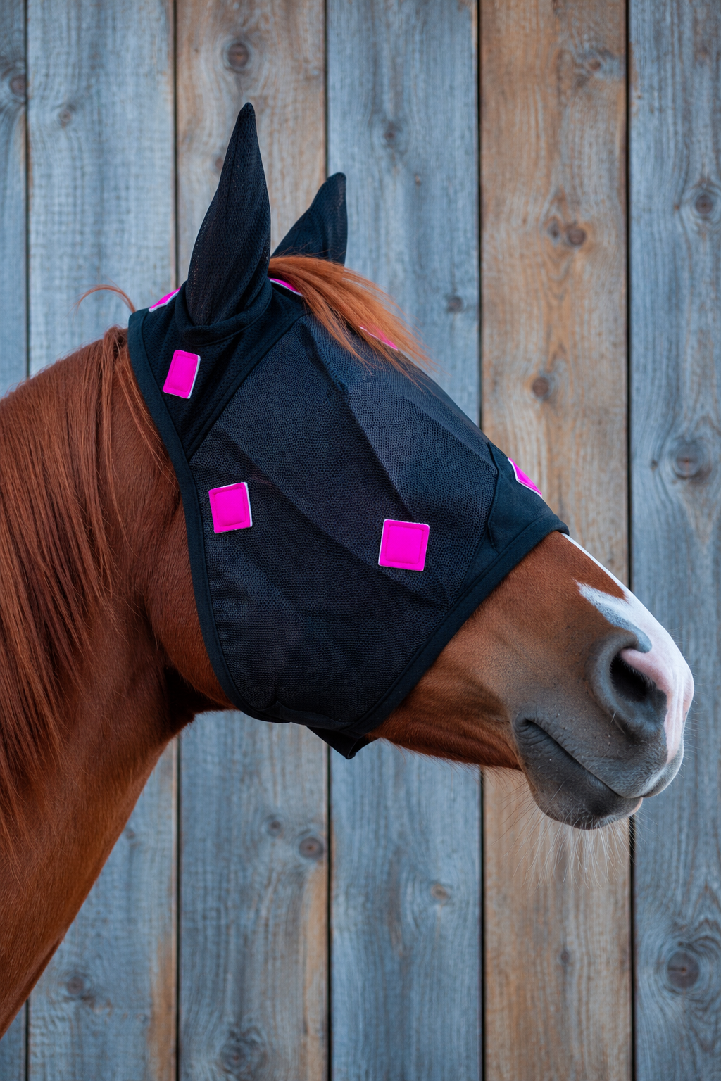 Pink Magnetic Fly Mask