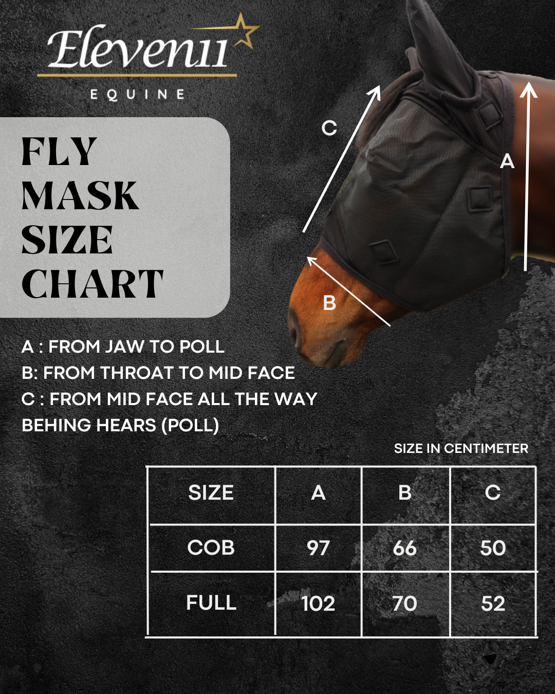 Cheetah Magnetic Fly Mask