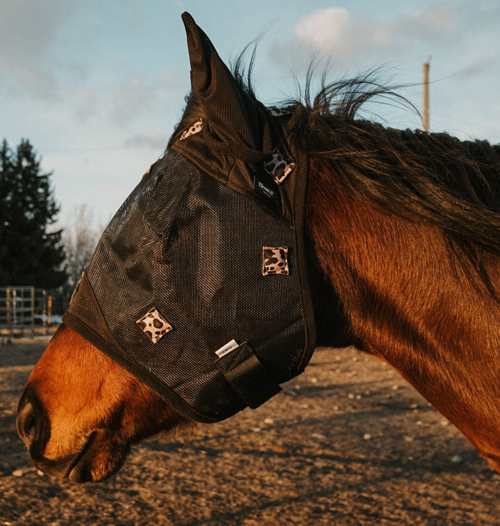 Cheetah Magnetic Fly Mask
